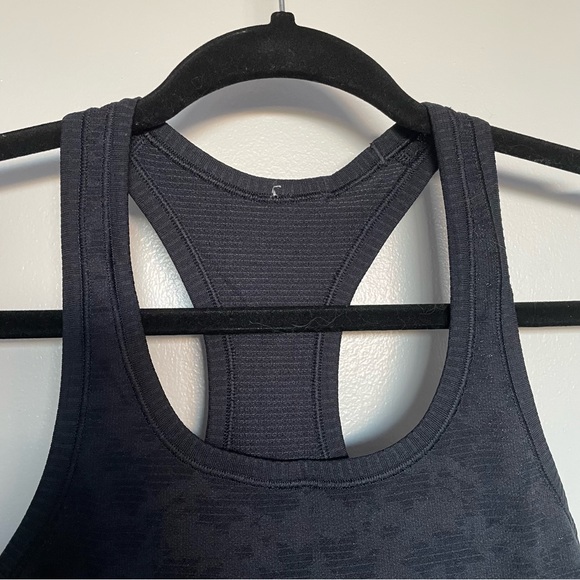 LULULEMON Swiftly Tech Racerback True Navy/Black Patterned Size 2 - Picture 6 of 13
